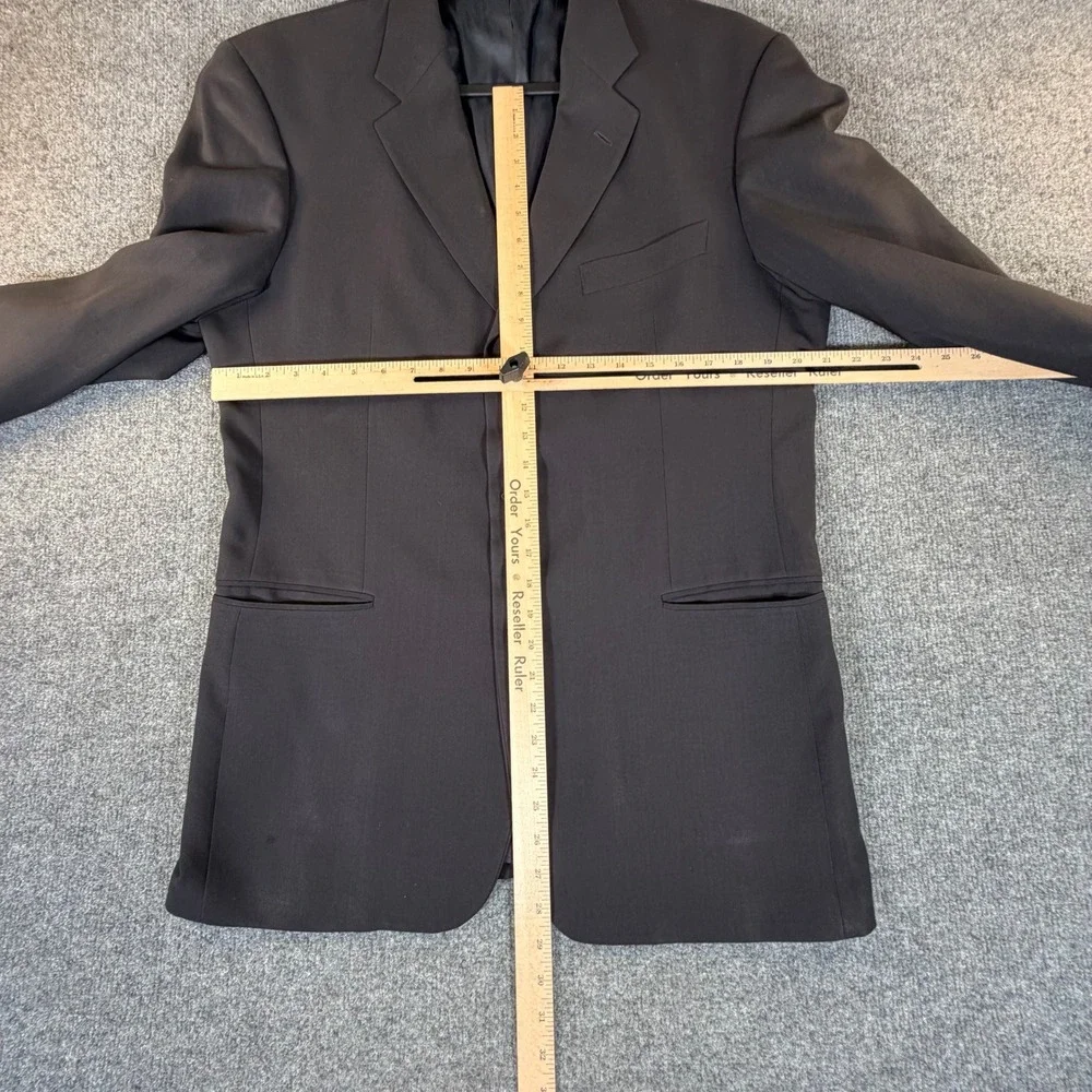 Hugo Boss Mens Black 100% Virgin Wool 3 Button Blazer Sport Einstein Sigma 42R